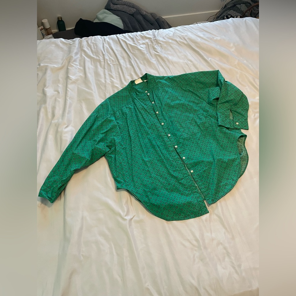 Out From Under x Urban Outfitters Monk Collar Shirt 💚